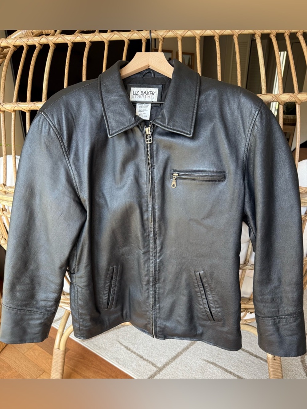 Y2K Liz Baker Leather Jacket
